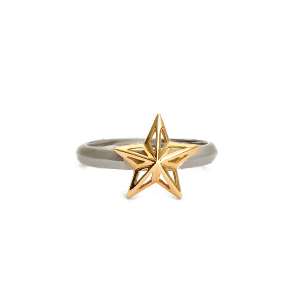 Alpha Star Ring (Without Diamond Pave)