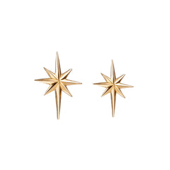 North Star Earrings Gold
