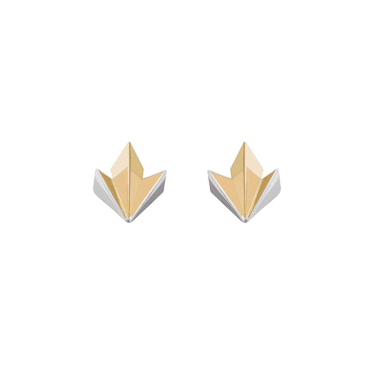 Mini Crown Leaf Earrings