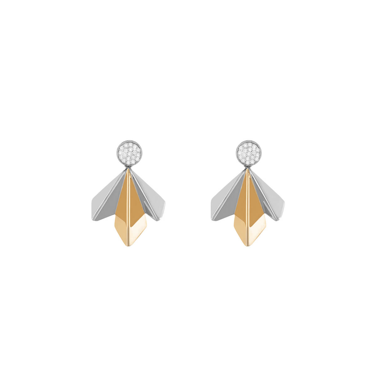 Single Wing Diamond Earrings