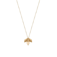 Sleek Gold Wing Necklace