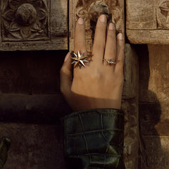 Alpha Star Ring (With Diamond Pave)