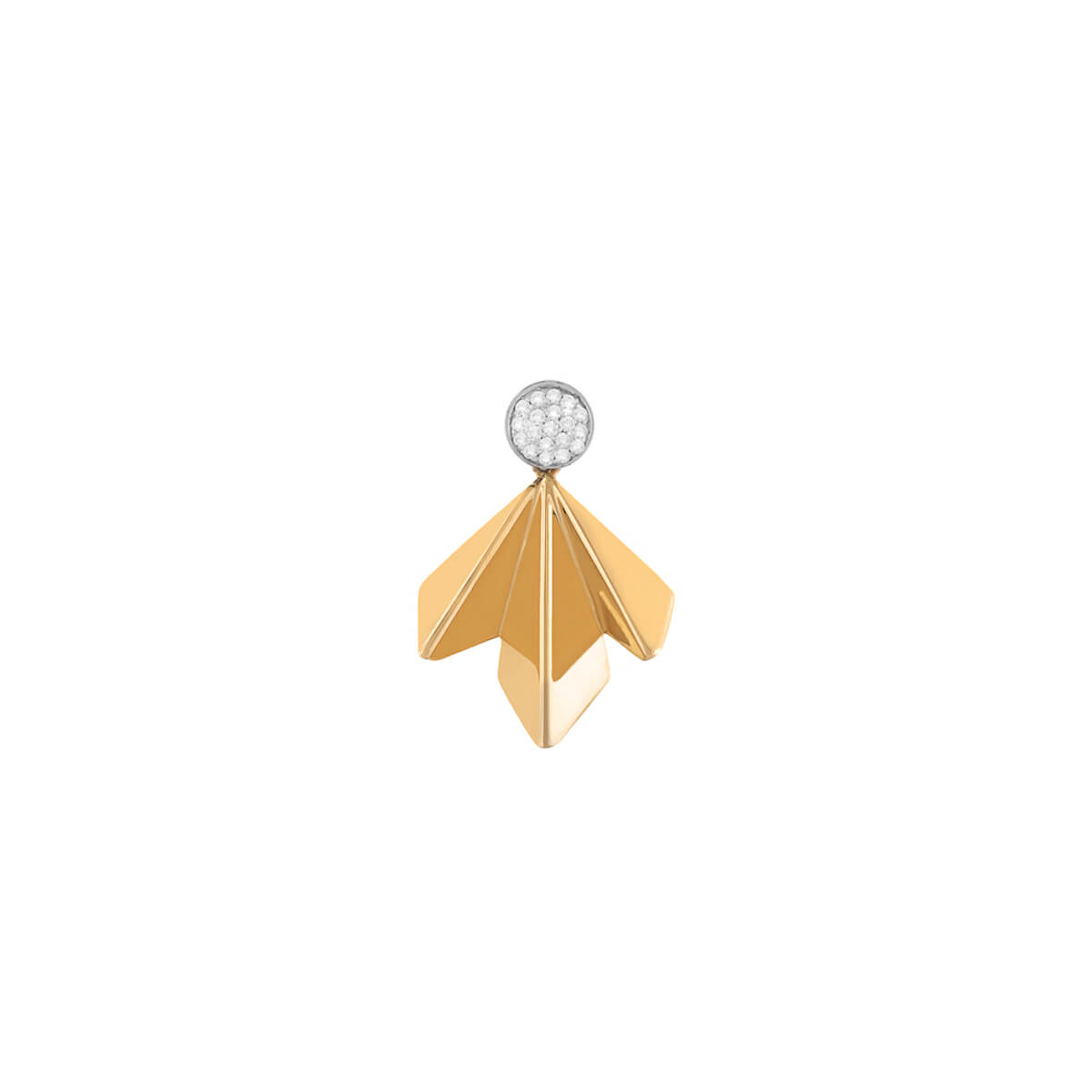 Single Diamond Wing Necklace