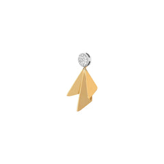 Single Diamond Wing Necklace