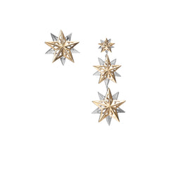 Mix and Match Interchangeable Alpha Star Earrings